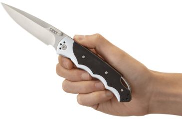 Image of CRKT Fire Spark Tactical Assisted Folding Knife, Black Oxide Blade 1050K