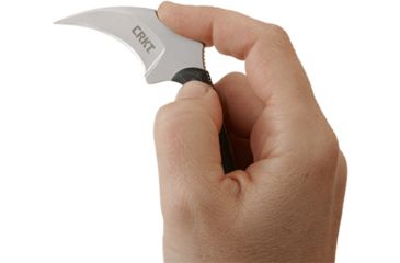Image of CRKT Folts Keramin - 2.31in. Kerambit Style Blade, Green &amp; Black Scales, Sheath w/ Lanyard 2389
