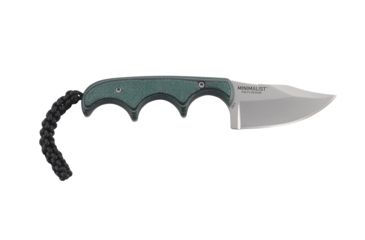 Image of CRKT Folts Minimalist Bowie Fixed Blade Knife, 2in, Bowie Style Clip Point, Black Micarta Handle CR2387K