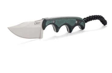 Image of CRKT Folts Minimalist Bowie Fixed Blade Knife, 2in, Bowie Style Clip Point, Black Micarta Handle CR2387K