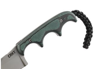 Image of CRKT Folts Minimalist Bowie Fixed Blade Knife, 2in, Bowie Style Clip Point, Black Micarta Handle CR2387K