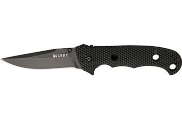 Image of CRKT Hammond Cruiser Folding Knife, 3.75in, Black Stainless Clip Point, Black Zytel Handle CR7904KN