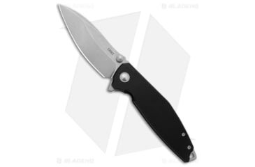 Image of CRKT Ibis Folding Knife, 3.09in, D2, Drop Point Blade, G10 Black Handle, Steel/Black, 7.25in, BHQ-210139