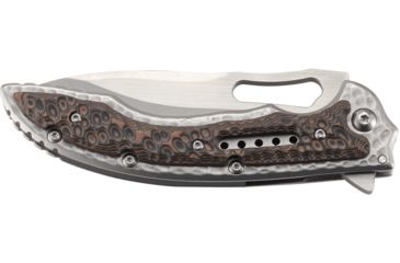 Image of CRKT Ikoma Fossil - 3.96in. Plain Blade, IKBS, Stainless Steel &amp; G10 Scales, Clip 5470
