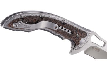 Image of CRKT Ikoma Fossil - 3.96in. Plain Blade, IKBS, Stainless Steel &amp; G10 Scales, Clip 5470