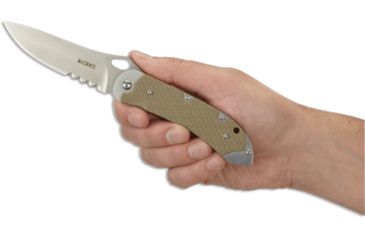 Image of CRKT Jernigan V.A.S.P. - 3.71in. Veff Flat Top Serrated Blade, IKBS, G10 Handles 7481