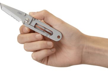 Image of CRKT K.I.S.S. Knife - Satin, Tanto Blade, Combo Edge 5510