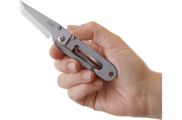 Image of CRKT K.I.S.S. Knife - Satin, Tanto Blade, Razor-Sharp Edge 5500