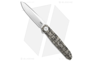 Image of CRKT Ken Onion Facet Rivet Folding Knife, 3.50in, Bohler M390 Stainless Steel, Reverse Tanto Blade, Titanium Gray Handle, Steel/Gray, 7.75in, BHQ-182631