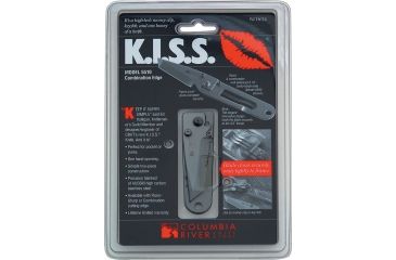 Image of CRKT KISS Triple Point Folding Knife, 3.5in, Serrated Tanto CR5510C