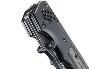 Image of CRKT LOCKING LINER WITH THUMB STUD-BLACK, Black and Gray, 4 R2002K