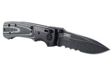 Image of CRKT LOCKING LINER WITH THUMB STUD-BLACK, Black and Gray, 4 R2002K