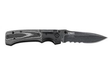 Image of CRKT LOCKING LINER WITH THUMB STUD-BLACK, Black and Gray, 4 R2002K