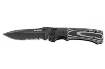 Image of CRKT LOCKING LINER WITH THUMB STUD-BLACK, Black and Gray, 4 R2002K