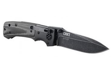 Image of CRKT LOCKING LINER WITH THUMB STUD-BLACK, Black and Gray, 4 R2001K