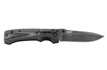 Image of CRKT LOCKING LINER WITH THUMB STUD-BLACK, Black and Gray, 4 R2001K