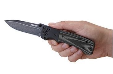 Image of CRKT LOCKING LINER WITH THUMB STUD-BLACK, Black and Gray, 4 R2001K