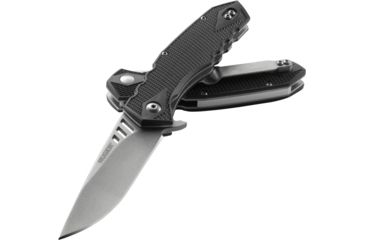 Image of CRKT LOCKING LINER WITH BLADE FLIPPER, Compact, Black and Gray, 3.25 R1703
