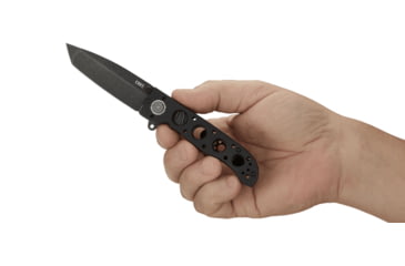 Image of CRKT M16-02DB Folding Knife, 3.1in, D2 Blade, Plain Edge Tanto, Black w/Deadbolt Lock, M16-02DB