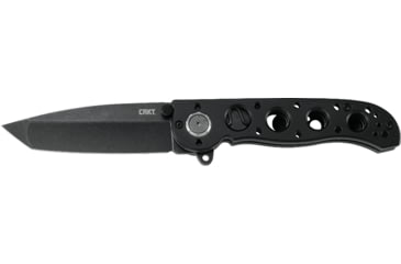 Image of CRKT M16-02DB Assisted Opening Folding Knife, 3.1in, D2 Blade, Tanto, Black Aluminum Handle w/Deadbolt Lock, Black, M16-02DB