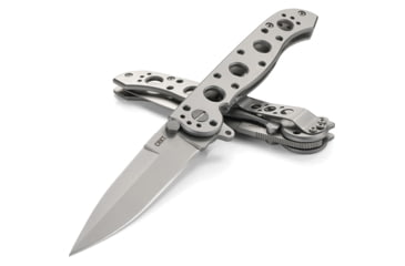 Image of CRKT M16-03SS 3.54in Folding Knife, Spear Point, Plain Bead Blasted 12C27 Sandvik Blade, Stainell Steel Handle, M16-03SS