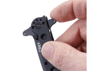 Image of CRKT M16-10 Special Forces Tanto Black Folding Knife, Stainless Steel, Triple Point Serrations, M16-10KSF