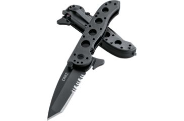 Image of CRKT M16-12 Law Enforcement Tanto Folding Knife, Triple Point Serrations, M16-12ZLEK