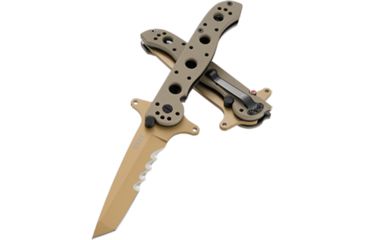 Image of CRKT M16-13 Carson Special Forces Desert Tanto Folding Knife, Tan Finish M16-13DSFG