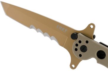 Image of CRKT M16-13 Carson Special Forces Desert Tanto Folding Knife, Tan Finish M16-13DSFG