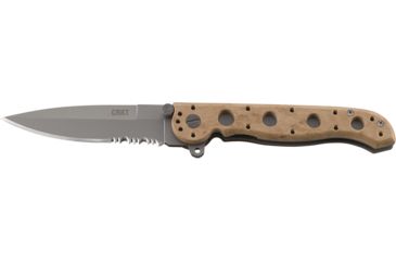 Image of CRKT M16-13 Desert Camo Spear Point Folding Knife, Triple Point Serrations, M16-13ZM