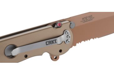 Image of CRKT M16-14 Big Dog Desert Tanto Copper Folding Knife, Triple Point Serrations, M16-14D
