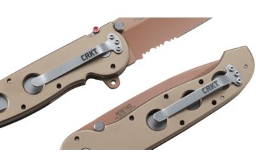 Image of CRKT M16-14 Big Dog Desert Tanto Copper Folding Knife, Triple Point Serrations, M16-14D