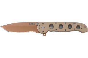 Image of CRKT M16-14 Big Dog Desert Tanto Copper Folding Knife, Triple Point Serrations, M16-14D