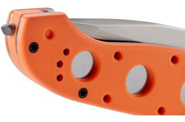 Image of CRKT M16-14 Big Dog Pro Tanto Folder Knife, ER - Orange Handle, Satin Blade, Triple Point Serrations, M16-14ZER
