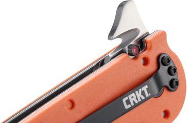 Image of CRKT M16-14 Big Dog Pro Tanto Folder Knife, ER - Orange Handle, Satin Blade, Triple Point Serrations, M16-14ZER