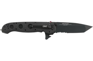Image of CRKT M16-14 Big Dog Pro Tanto Folder Knife, LE - Black Handle, Black Blade, Triple Point Serrations, M16-14ZLEK