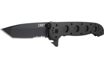 Image of CRKT M16-14 Big Dog Pro Tanto Folder Knife, LE - Black Handle, Black Blade, Triple Point Serrations, M16-14ZLEK