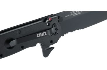 Image of CRKT M16-14 Big Dog Pro Tanto Folder Knife, LE - Black Handle, Black Blade, Triple Point Serrations, M16-14ZLEK