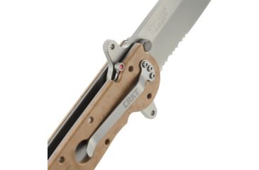Image of CRKT M16-14 Big Dog Special Forces Desert Tanto Folder Knife, Triple Point Serrations, M16-14ZSF