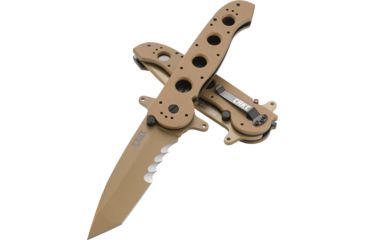 Image of CRKT M16-14 Big Dog Special Forces Veff Desert Tanto Folding Knife, Desert Tan M16-14DSFG
