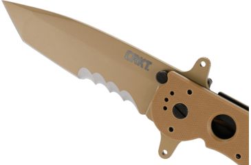 Image of CRKT M16-14 Big Dog Special Forces Veff Desert Tanto Folding Knife, Desert Tan M16-14DSFG
