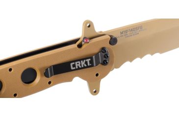 Image of CRKT M16-14 Big Dog Special Forces Veff Desert Tanto Folding Knife, Desert Tan M16-14DSFG