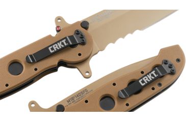 Image of CRKT M16-14 Big Dog Special Forces Veff Desert Tanto Folding Knife, Desert Tan M16-14DSFG