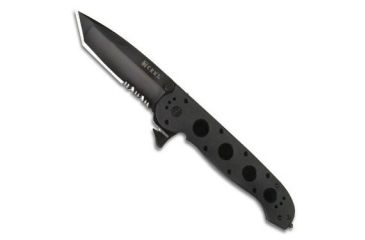 Image of CRKT M16-14 Glass Filled Nylon Law Enforcement - Tanto, Triple-point Serrations, Black Glass Filled Nylon Handle, Lawks - M16-14ZLEKC