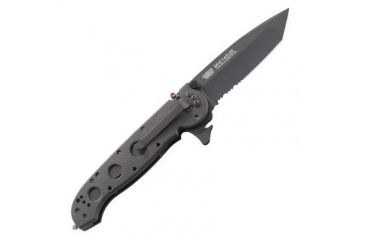 Image of CRKT M16-14 Glass Filled Nylon Law Enforcement - Tanto, Triple-point Serrations, Black Glass Filled Nylon Handle, Lawks - M16-14ZLEKC