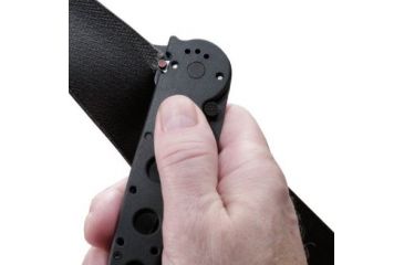 Image of CRKT M16-14 Glass Filled Nylon Law Enforcement - Tanto, Triple-point Serrations, Black Glass Filled Nylon Handle, Lawks - M16-14ZLEKC