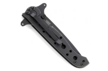 Image of CRKT M16 Stainless - Tanto, Combination Edge, Black Handle, Black Oxide Blade, Framelock - M16-10KSC