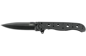 Image of CRKT M1601-SS Carson EDC Stainless Steel Folding Knife, Black Oxide Blade M16-01KS