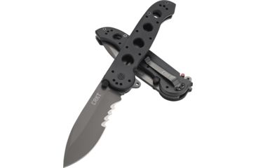 Image of CRKT M21 G10 Handle Spear Point Folding Knife, Veff Combo Edge M21-14G