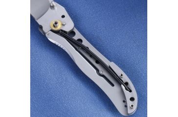 Image of CRKT McGinnis notor, Gray G-10 Scales, Satin Blade, Plain CR1167